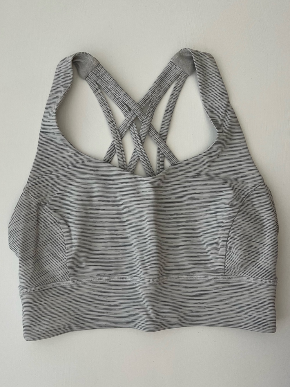 Lululemon Free to be Serene long line bra - space dye, size 6